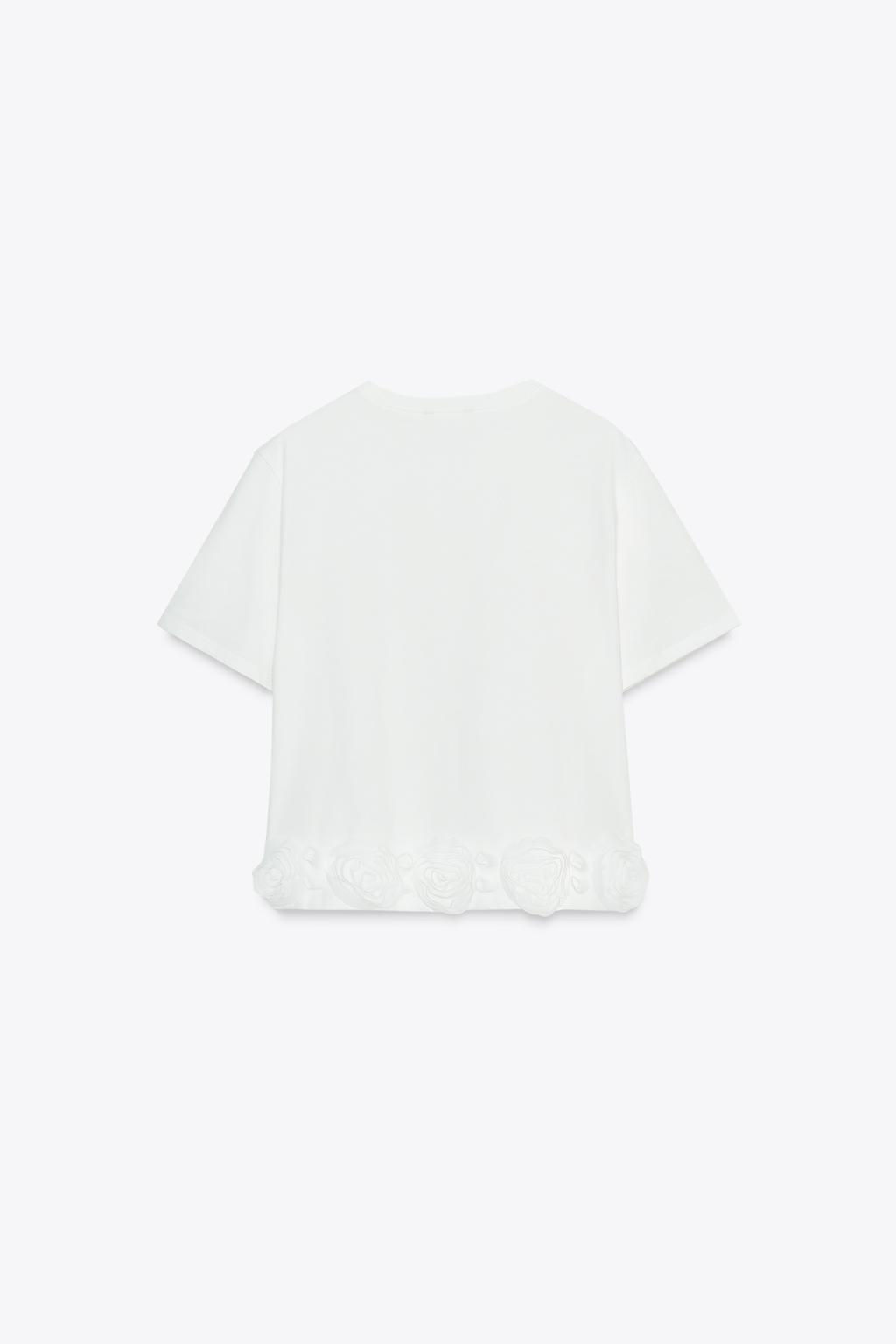 3D ROSE T-SHIRT - Zara фото 6