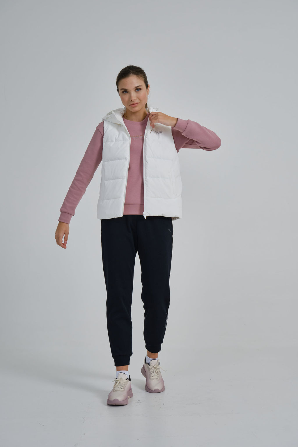 Пуховый жилет Белый - Anta фото 6