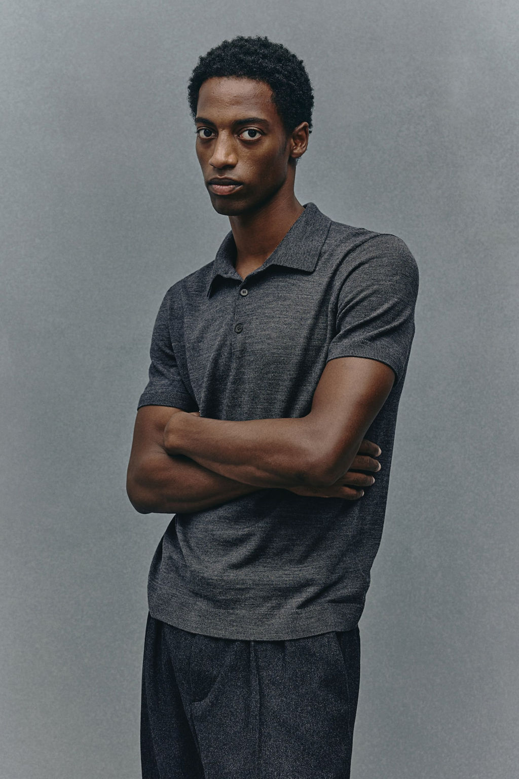 Polo de lana Slim Fit - H&m фото 3