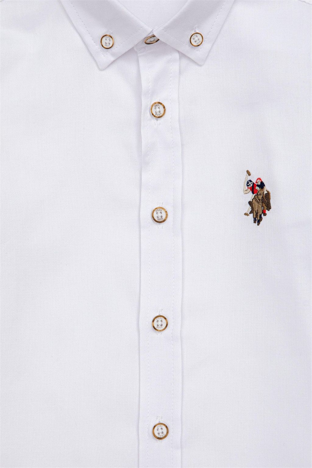 Рубашка мальчика белая Uzunkol Basic - U.s. polo assn фото 3