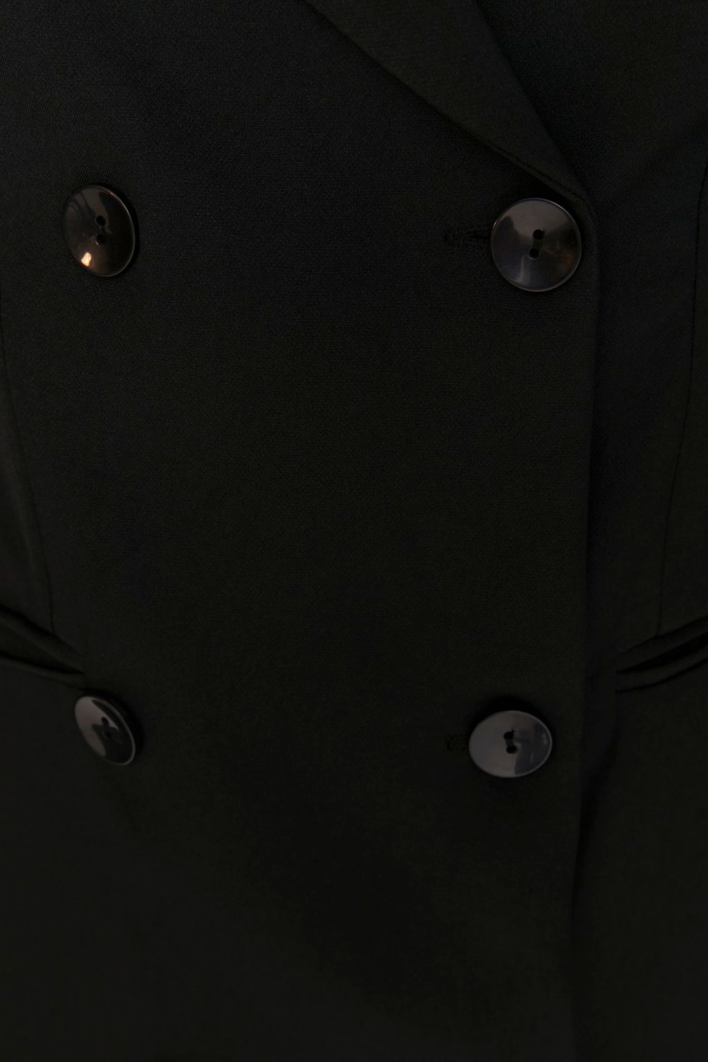 TRENDYOLMILLA Indigo Dugme Detayl? Dokuma Mini Ceket Dokuma Elbise TWOAW23EL00291 фото 4