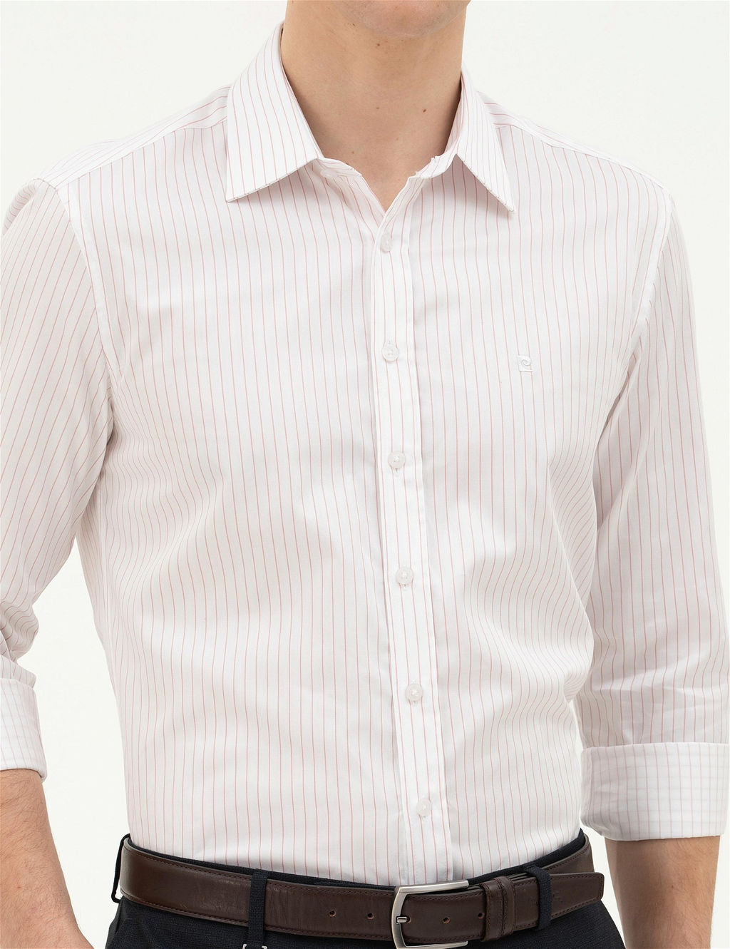 A__k Pembe Slim Fit Uzun Kollu G_mlek - Pierre cardin фото 6