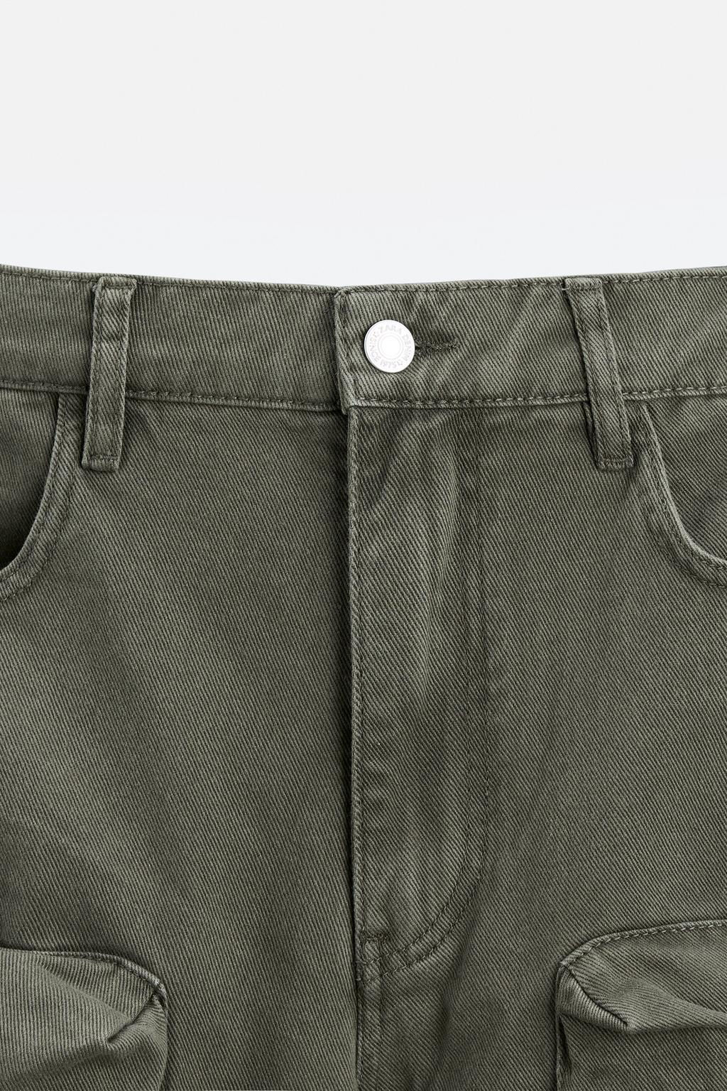CARGO POCKET DENIM TROUSERS - Zara фото 18
