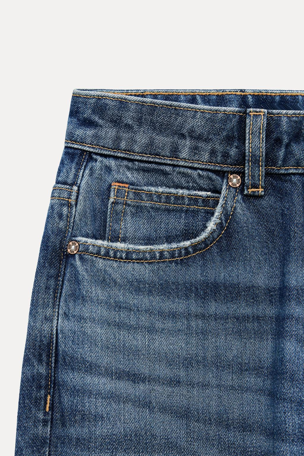 Z1975 REGULAR FIT HIGH-WAIST LONG LENGTH JEANS - Zara фото 10
