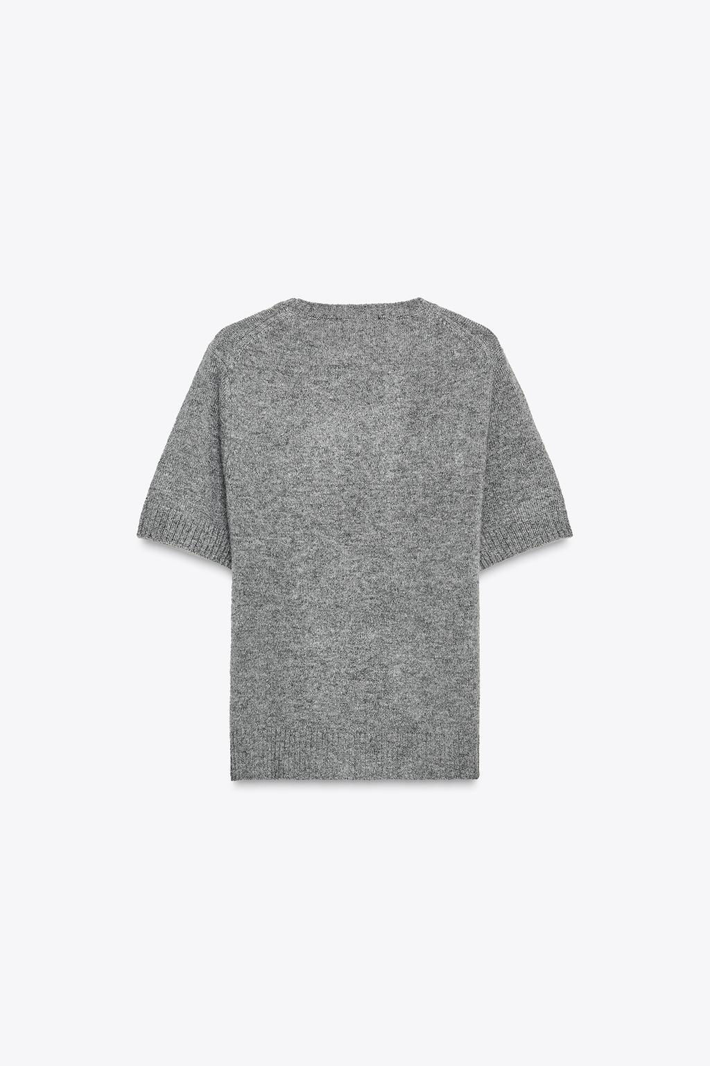 100% WOOL SHORT SLEEVE TOP - Zara фото 17