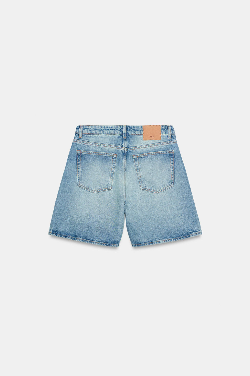 SHORTS Z1975 DENIM CINTURA CRUZADA / Azul medio - Zara фото 8