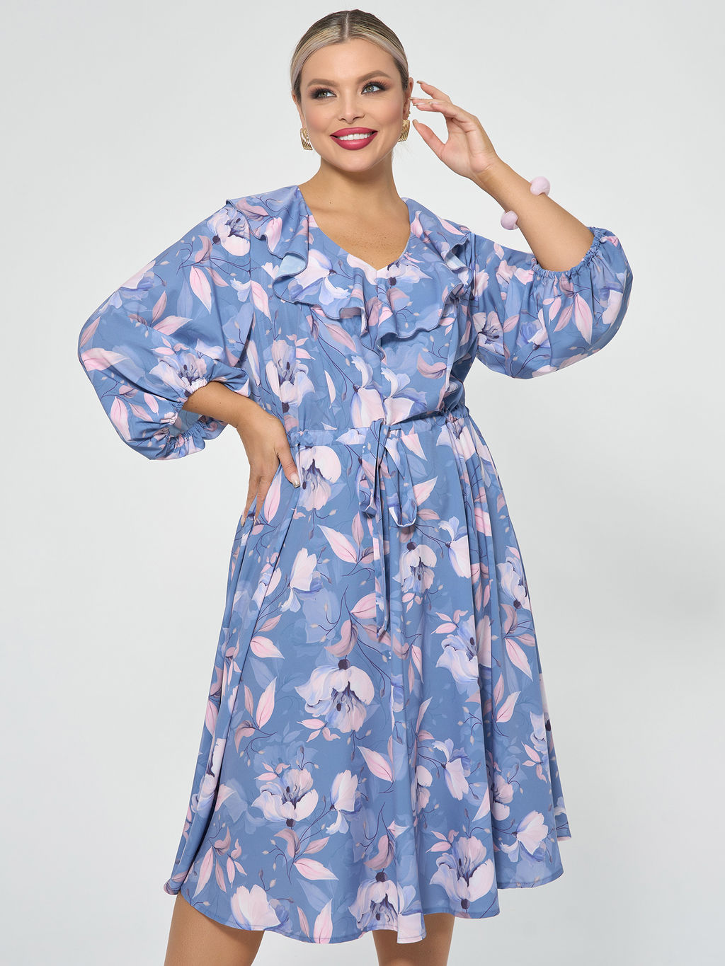 Платье 0327-1п синий - Dora фото 34