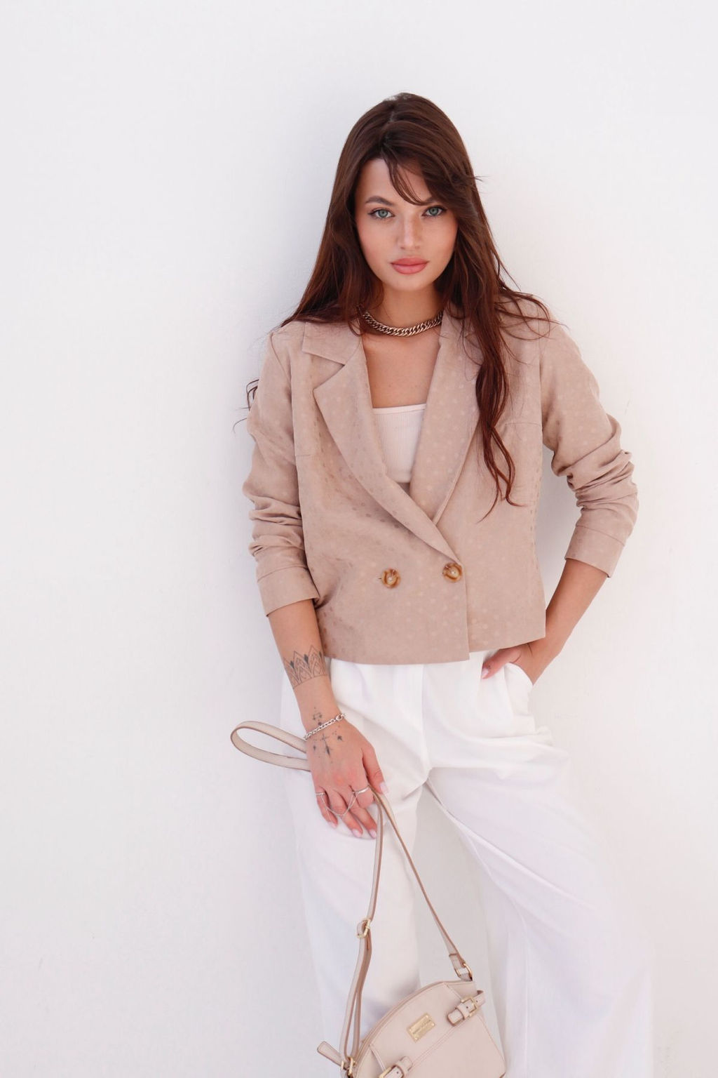 Двубортный жакет с английским воротником - Martichelli фото 53