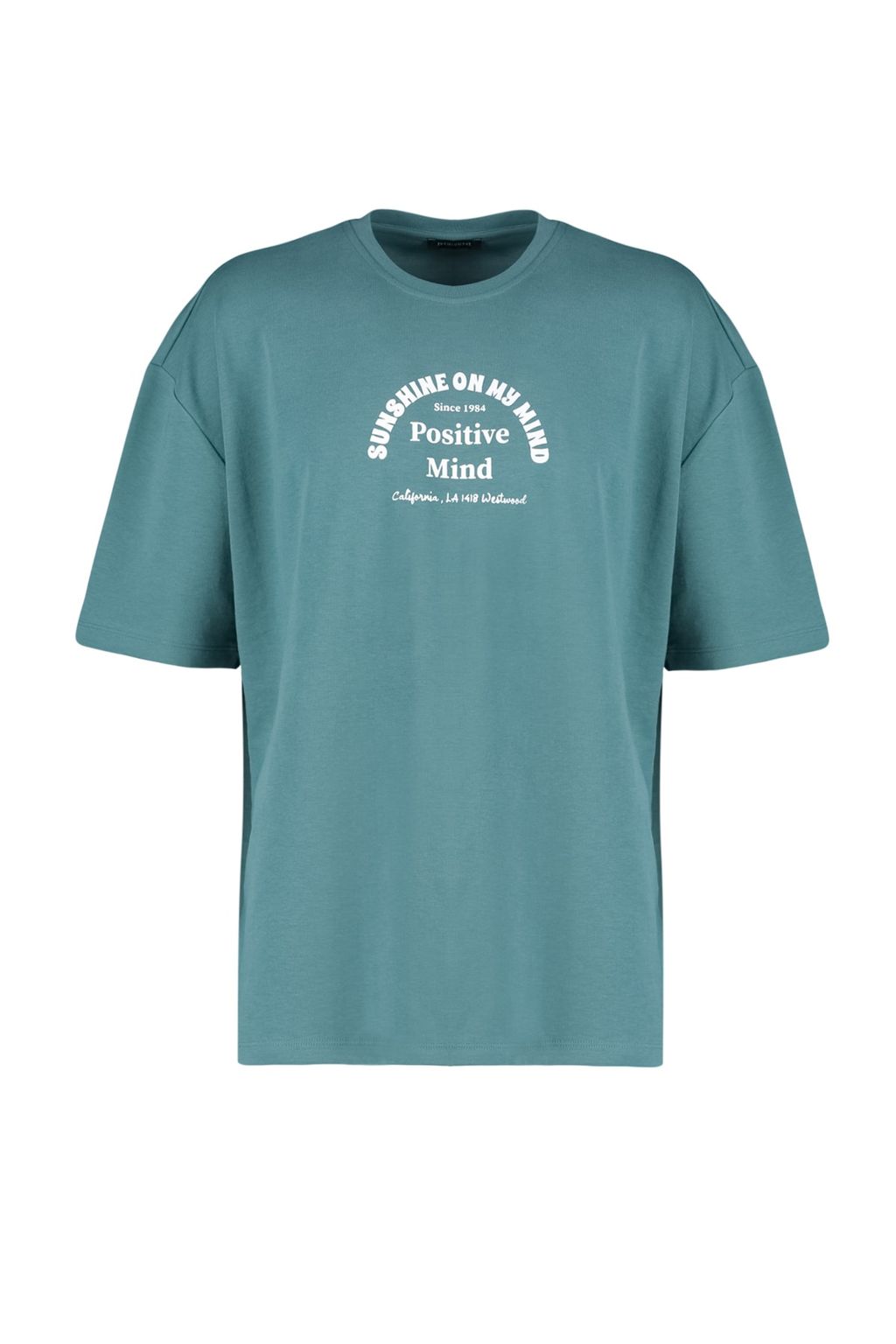 TRENDYOL MAN Oversize/Genis Kesim Bisiklet Yaka K?sa Kol Yaz? Bask?l? Pamuklu Kal?n T-Shirt TMNSS23TS00083 - Trendyolmilla фото 8