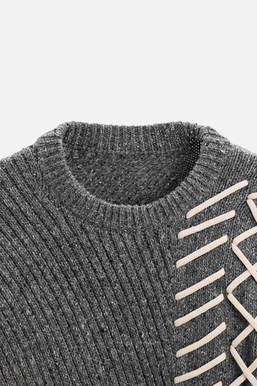 LIMITED EDITION SWEATER WITH CONTRAST TRIMS - Zara фото 9