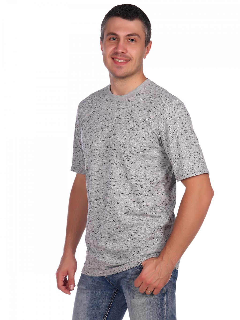 МТ0402-1 Футболка мужская кулирка серый - АстраТекстиль фото 3