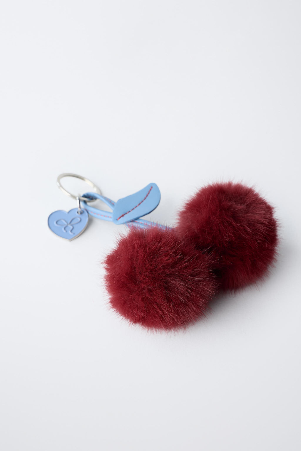 FAUX FUR CHERRY KEY RING - Zara фото 2