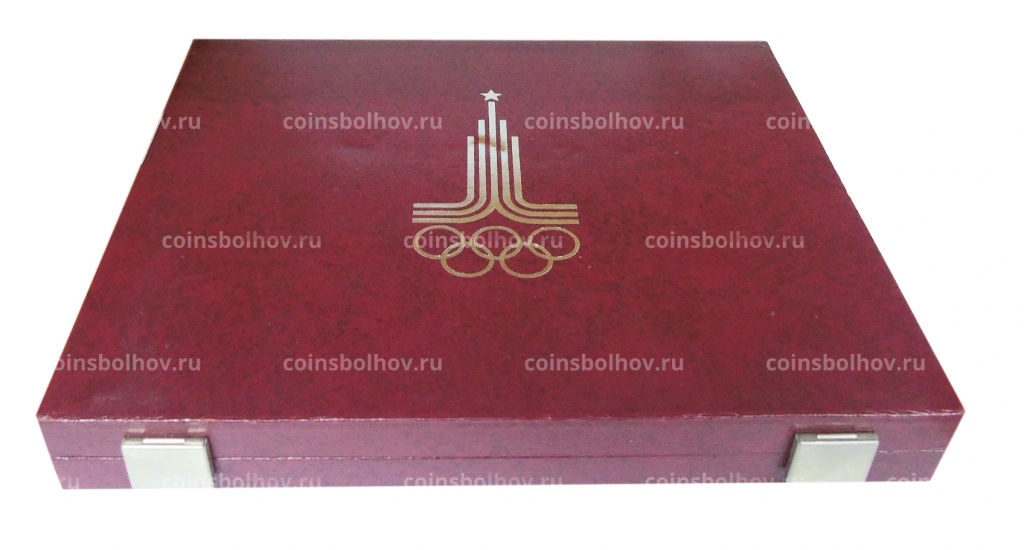 Коробка для монет номиналом 5 и 10 рублей Олимпиада-80 (б\у)