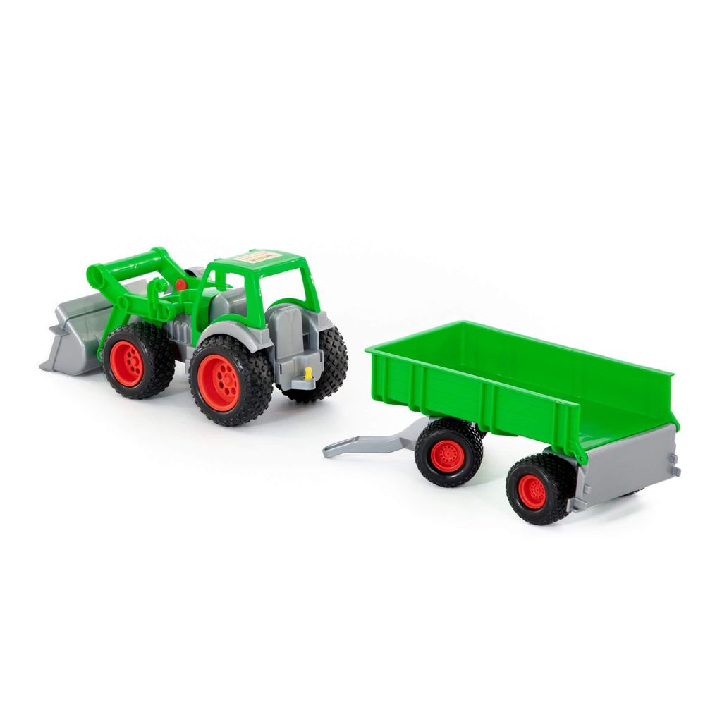 Фермер-техник, трактор-погрузчик с прицепом (в сеточке) - Полесье фото 7