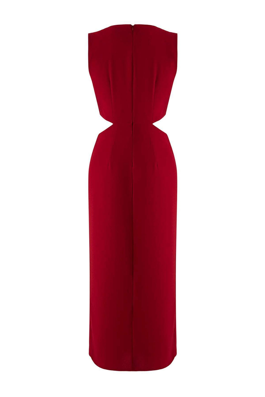 TRENDYOLMILLA Yag Yesili A Kesim Cut Out ve Aksesuar Detayl? Maxi Dokuma Krep Elbise TWOSS25EL00017 фото 35