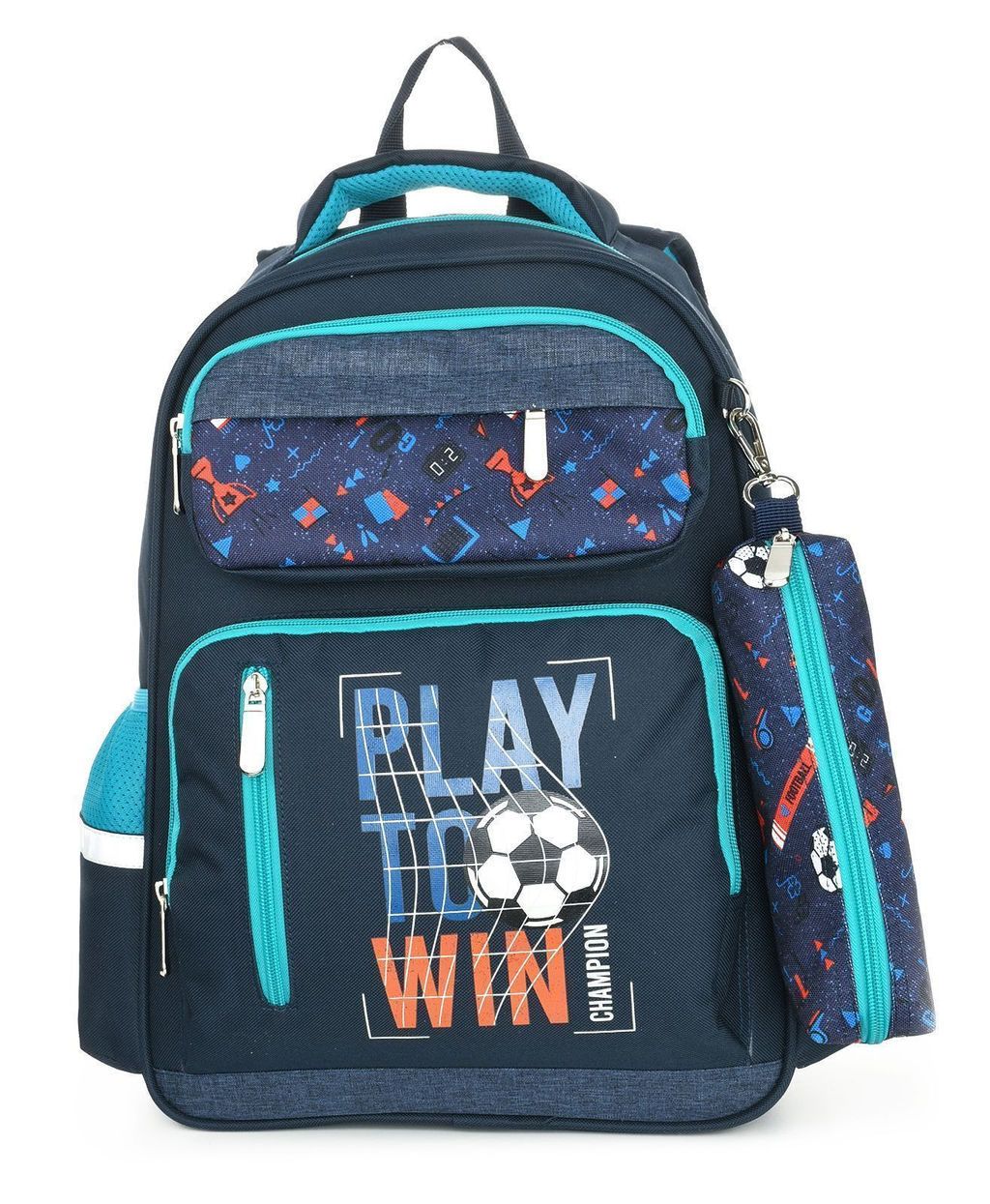 Рюкзак мягкий Schoolformat Play football, модель SOFT 3+, мягкий каркас, трехсекционный, 4...