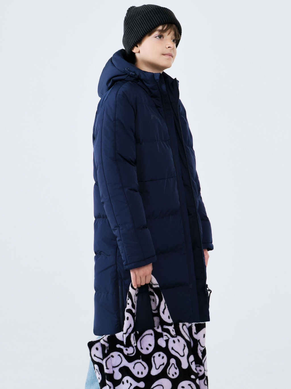 Детский пуховик FN Snowfall Long Kid Dark Blue