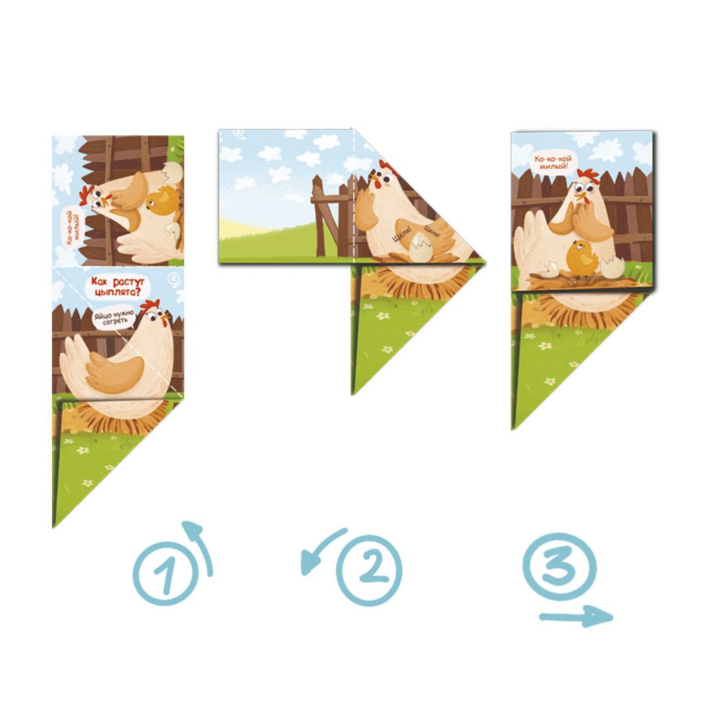 Цена за 2 шт. Книжка-картинка для детей. Серия Складные истории арт. 58103 КАК ВСЕ РАСТУТ - Феникс+ фото 2