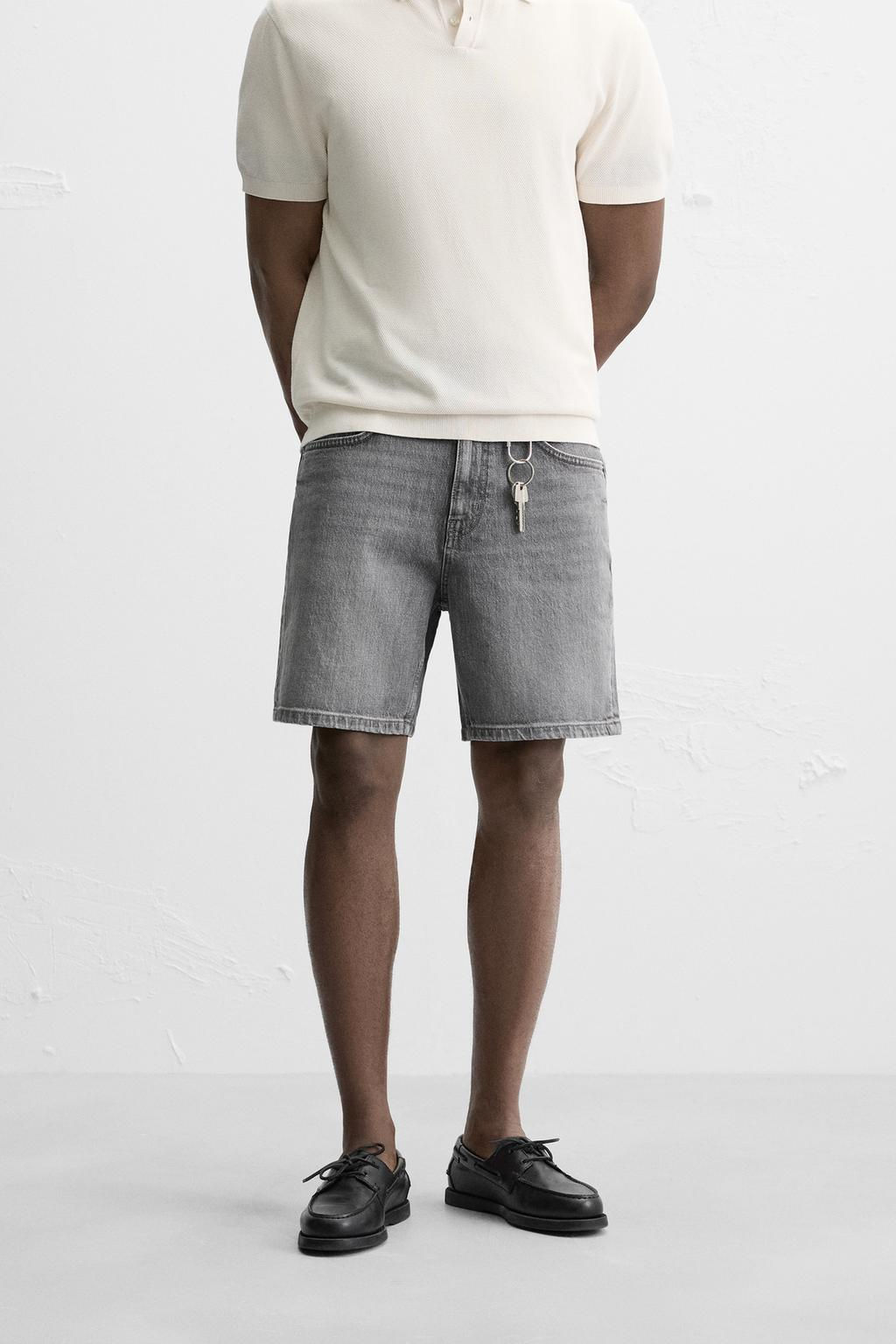 REGULAR FIT DENIM BERMUDA SHORTS - Zara фото 17