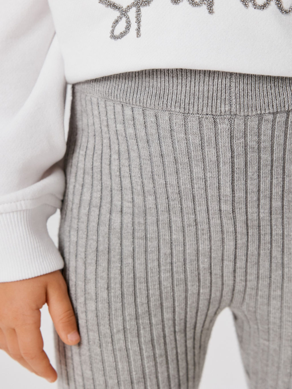 ACOOLA / Брюки детские для девочек (лосины) Suzana pt серый меланж  фото 2