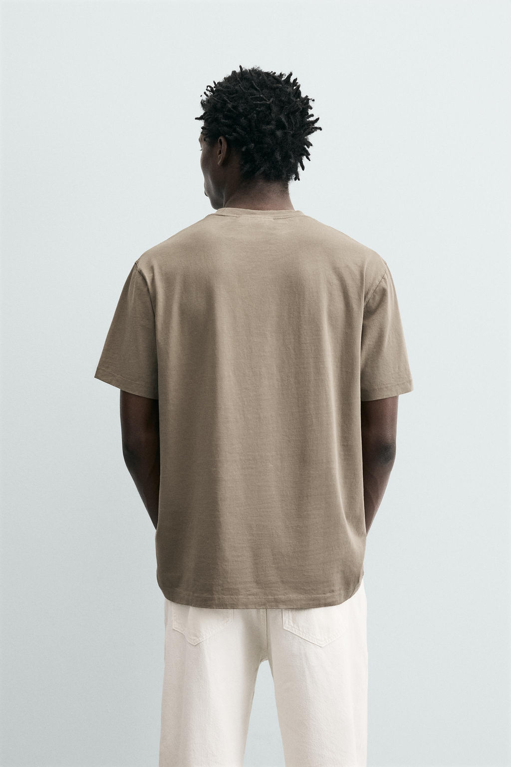 CAMISETA MEDIUM WEIGHT REGULAR FIT ORIGINS / Gris topo - Zara фото 11