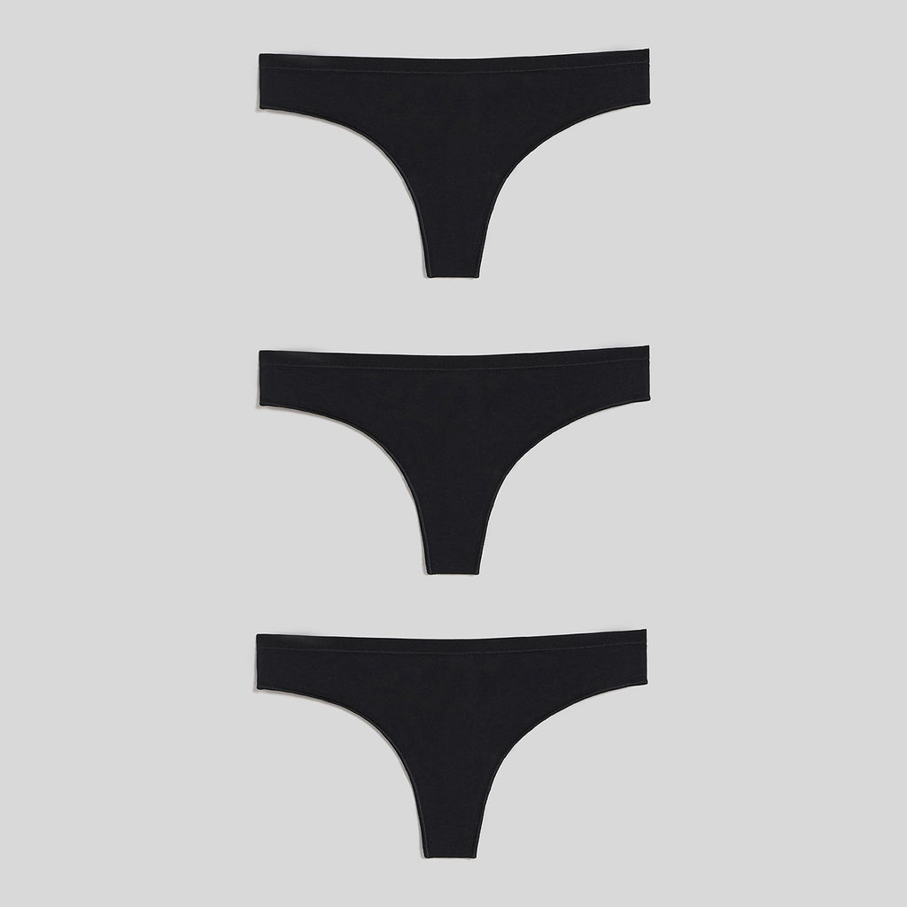 Infinity Lingerie / 31204121757 Трусы стринг женские 3 шт. Tricky черный  фото 4