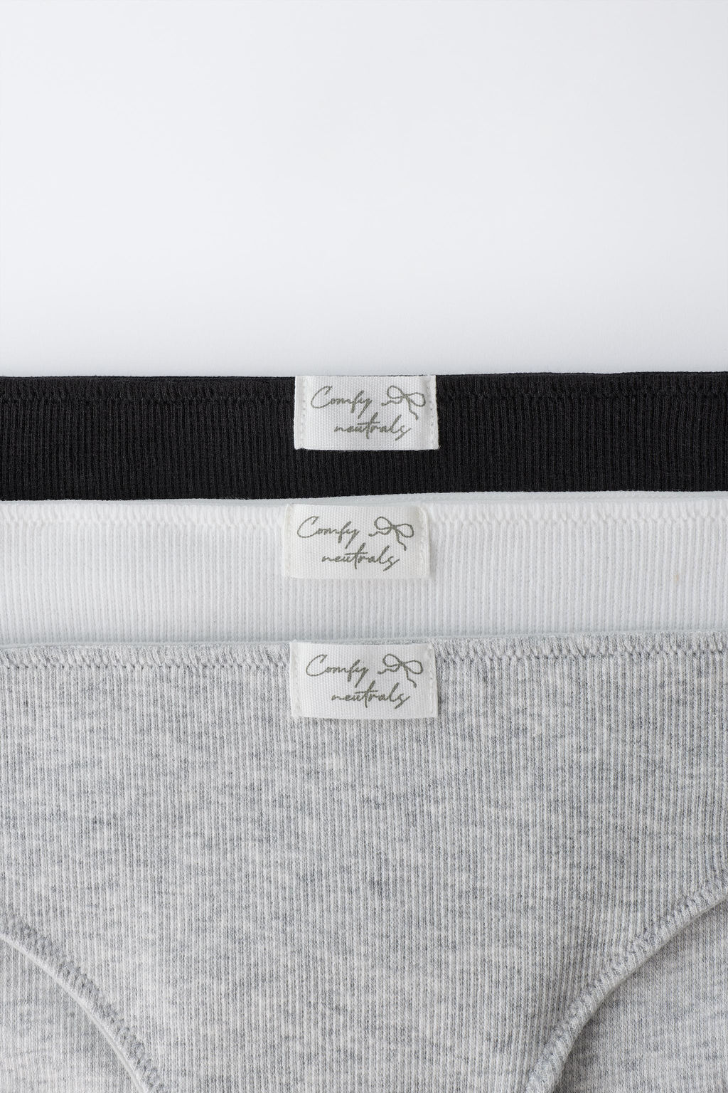 9-14 A?OS/ PACK TRES BRAGUITAS ETIQUETA / Blanco / Negro - Zara фото 2