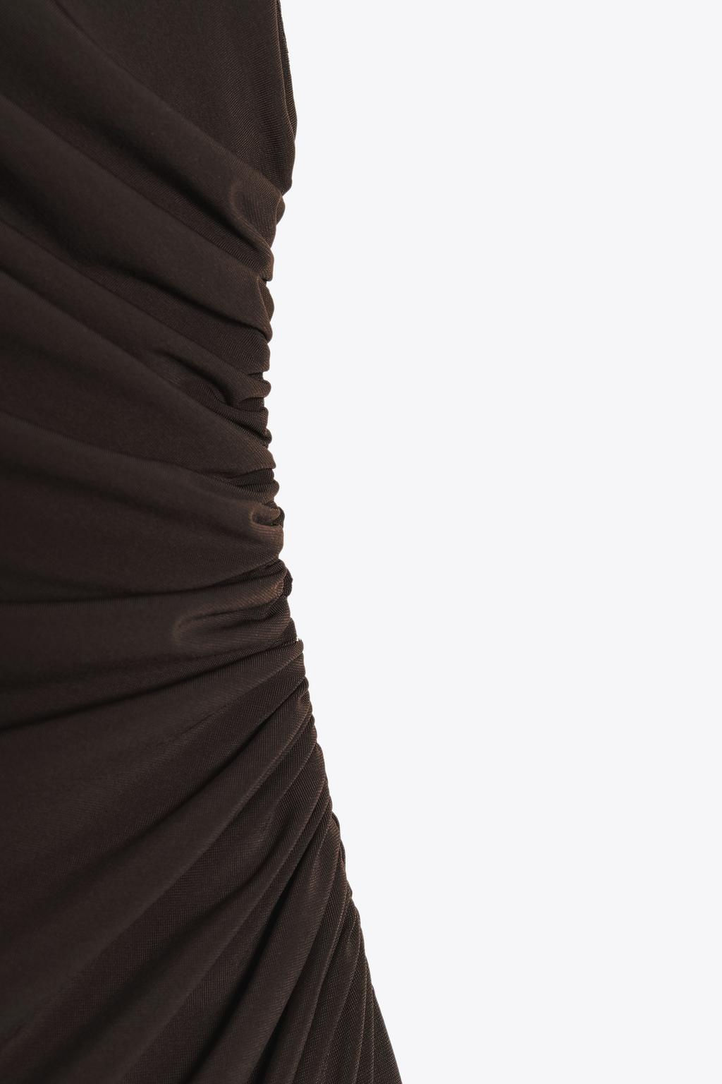 DRAPED SHORT DRESS - Zara фото 8