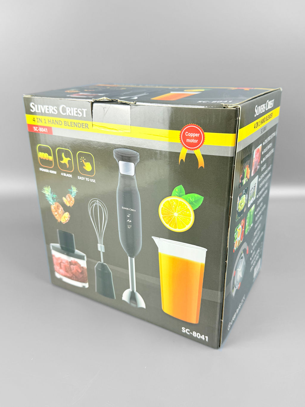 Блендер 4 в 1, 400Вт, 2 чаши 600мл + 500мл.SC-8041 OLS-HC-15