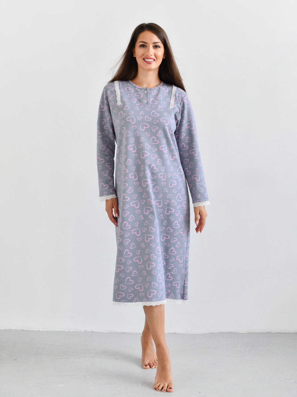 Сорочка женская Нина Голубой - Modamica фото 20