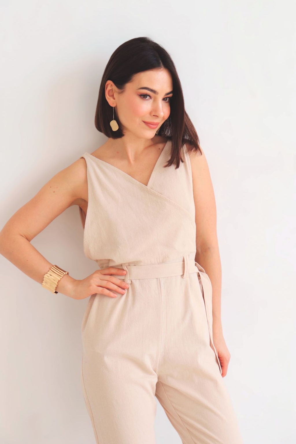 Martichelli Комбинезон хлопковый бежевый  фото 11