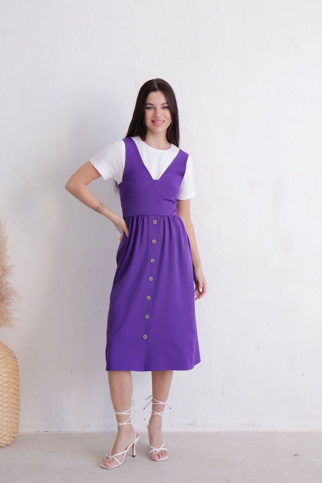 Платье-бюстье аметистовое - Martichelli фото 3