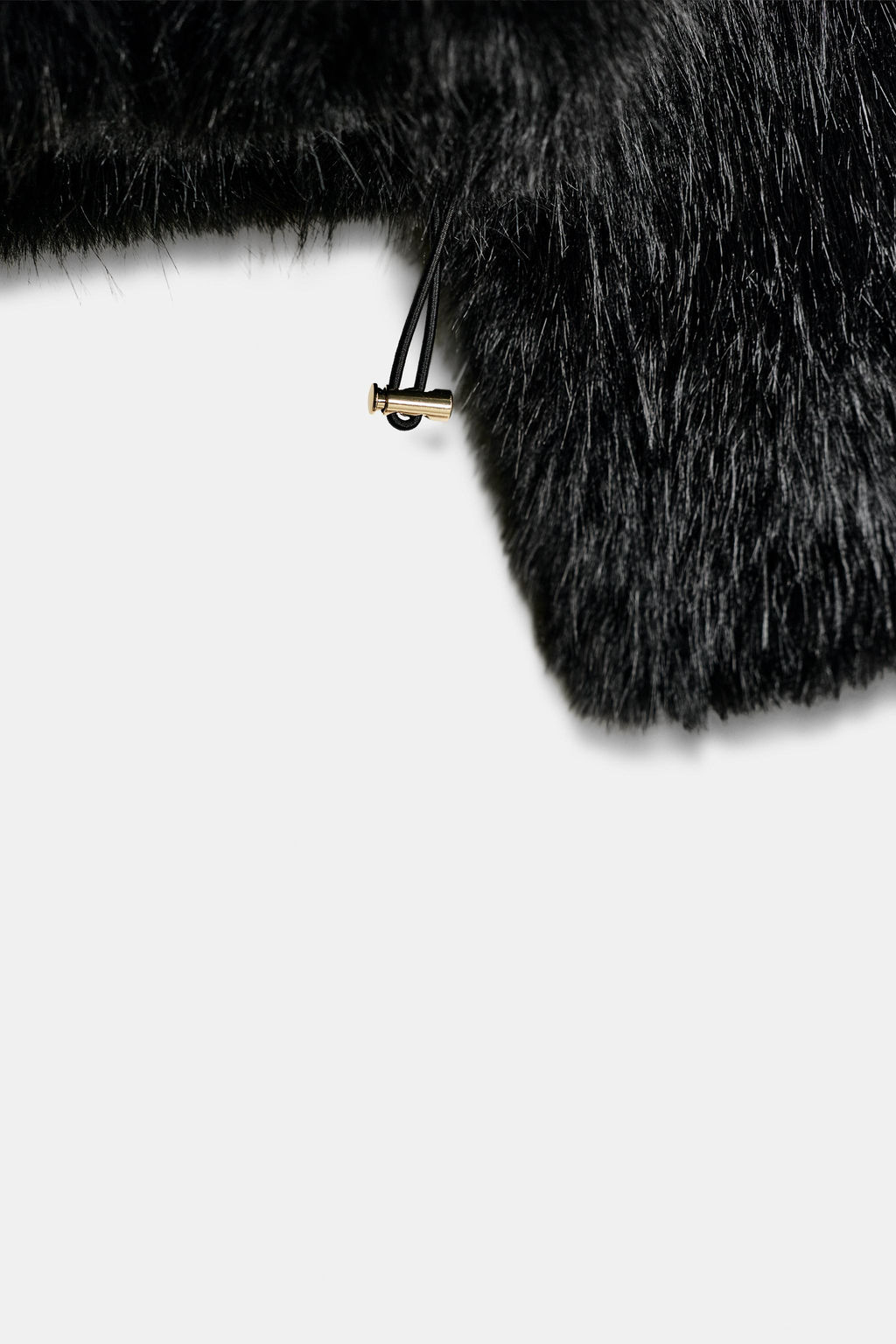 FAUX FUR HOODIE JACKET - Zara фото 7