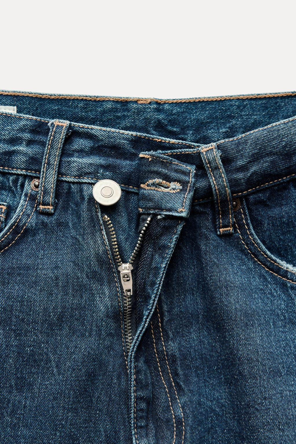 TRF MID-WAIST CROSSOVER BAGGY JEANS - Zara фото 10