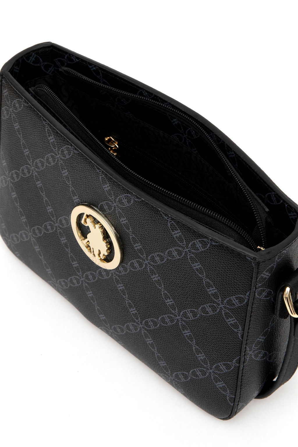 Женская черная сумка через плечо Неожиданная скидка в корзине - U.s. polo assn фото 5