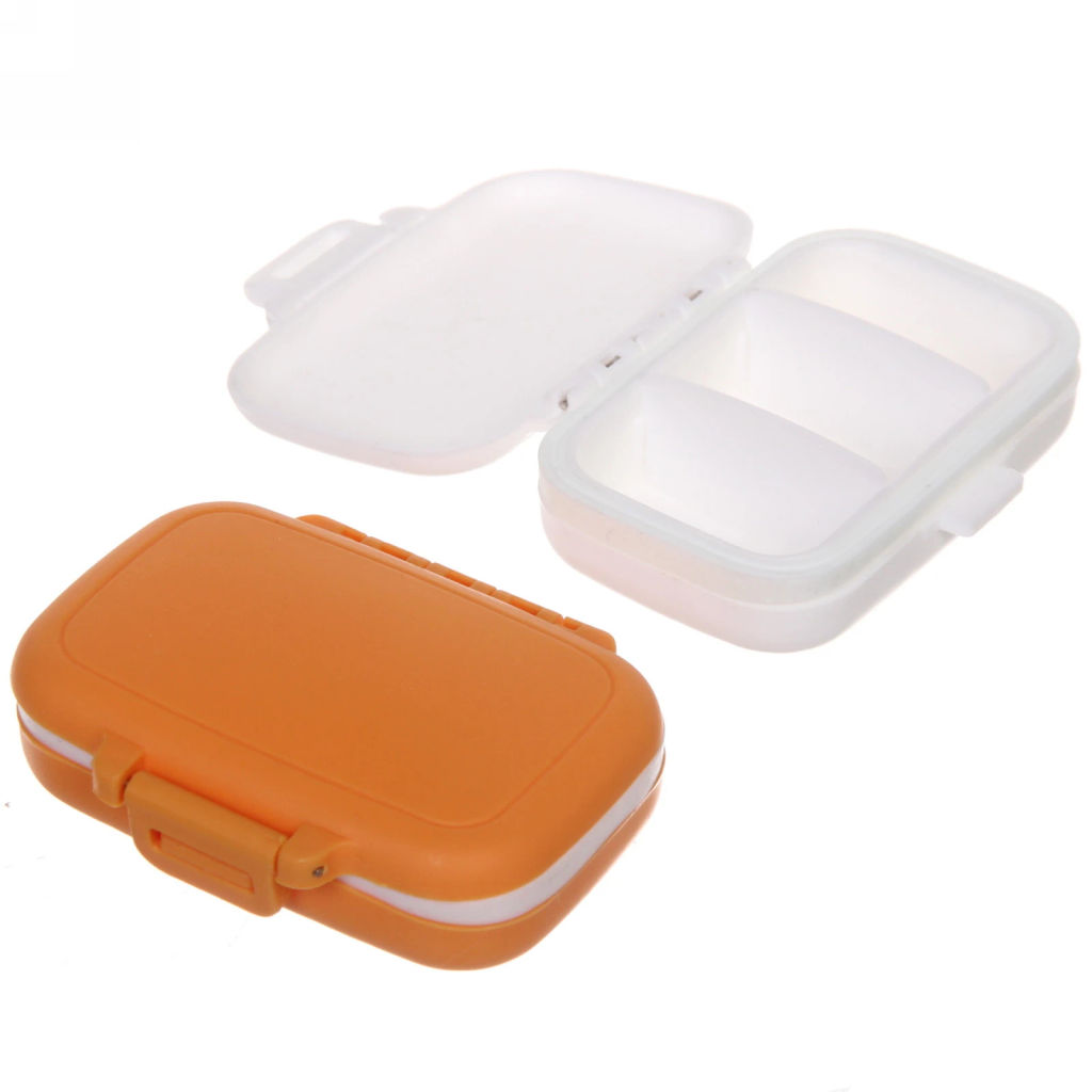 Цена за 5 шт. Таблетница - органайзер "ИДЕЯДОМА", 3 ячейки, 8*6.5*2.2см