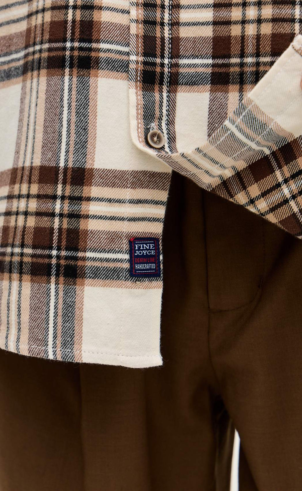 Рубашка F521-0460 milk-brown - Fine joyce фото 7