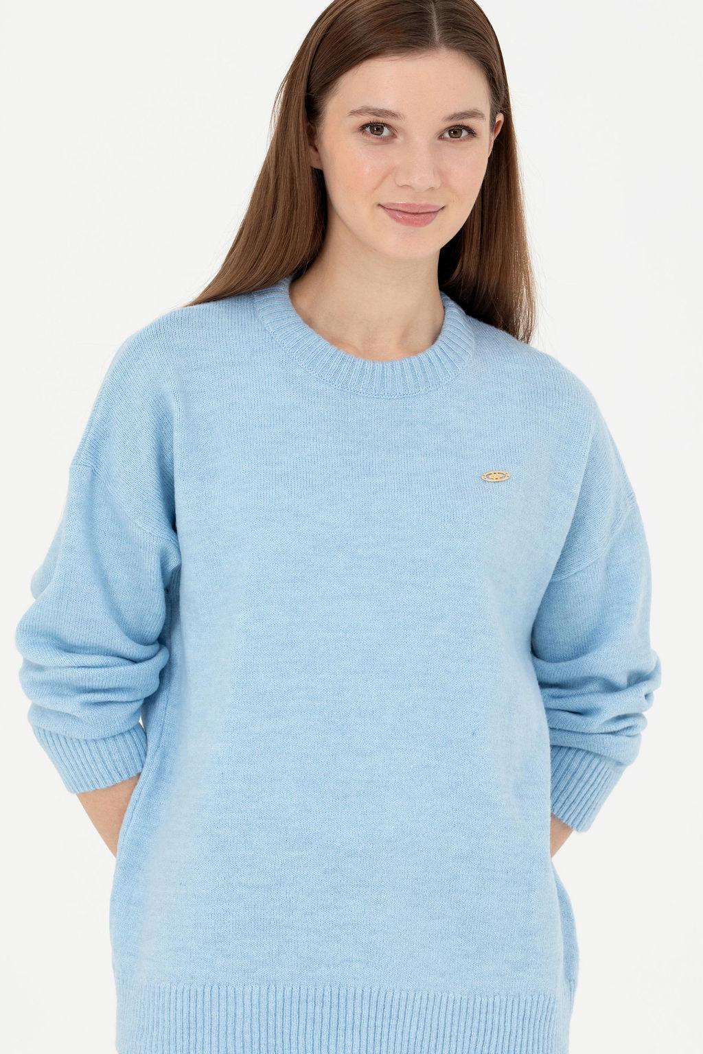 Женский синий свитер - U.s. polo assn фото 10