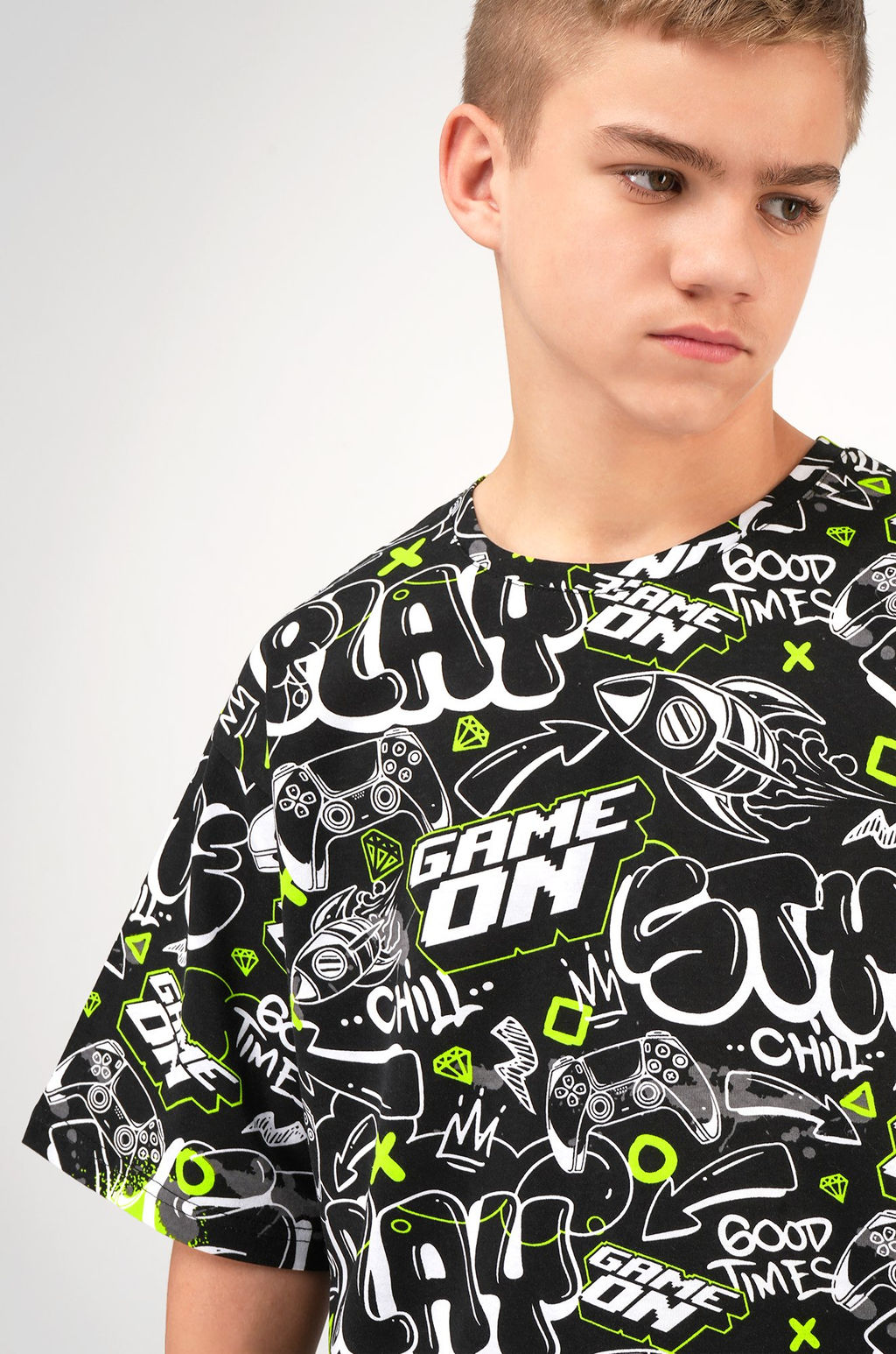 Детская футболка оверсайз Happyfox