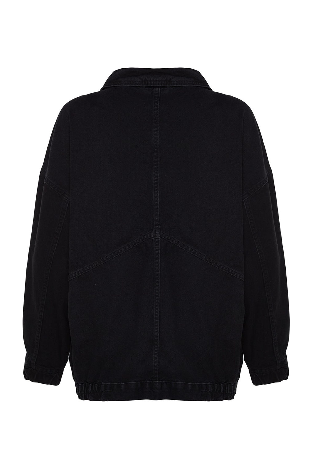 Siyah Cep Detayl? Oversize Denim Ceket TWOSS21CE0289 - Trendyolmilla фото 8