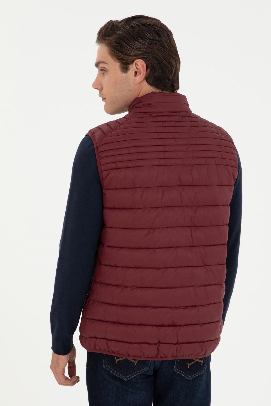 Мужской бордовый жилет - U.s. polo assn фото 5