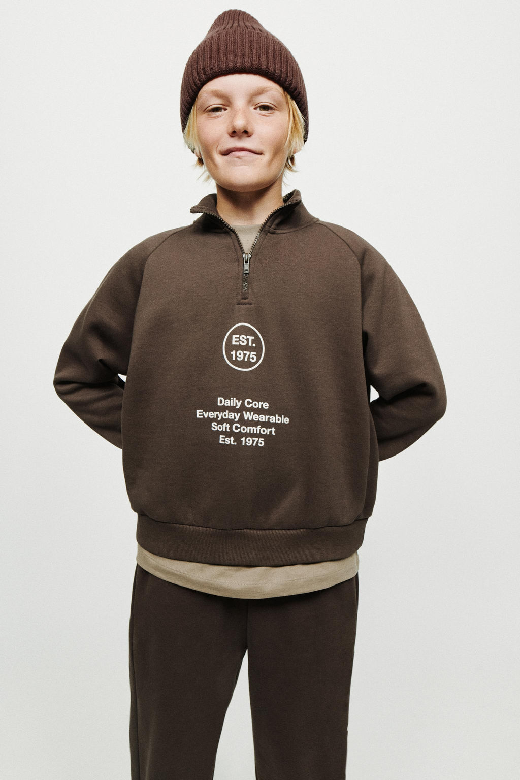 SPORTY SWEATSHIRT WITH SLOGAN - Zara фото 7