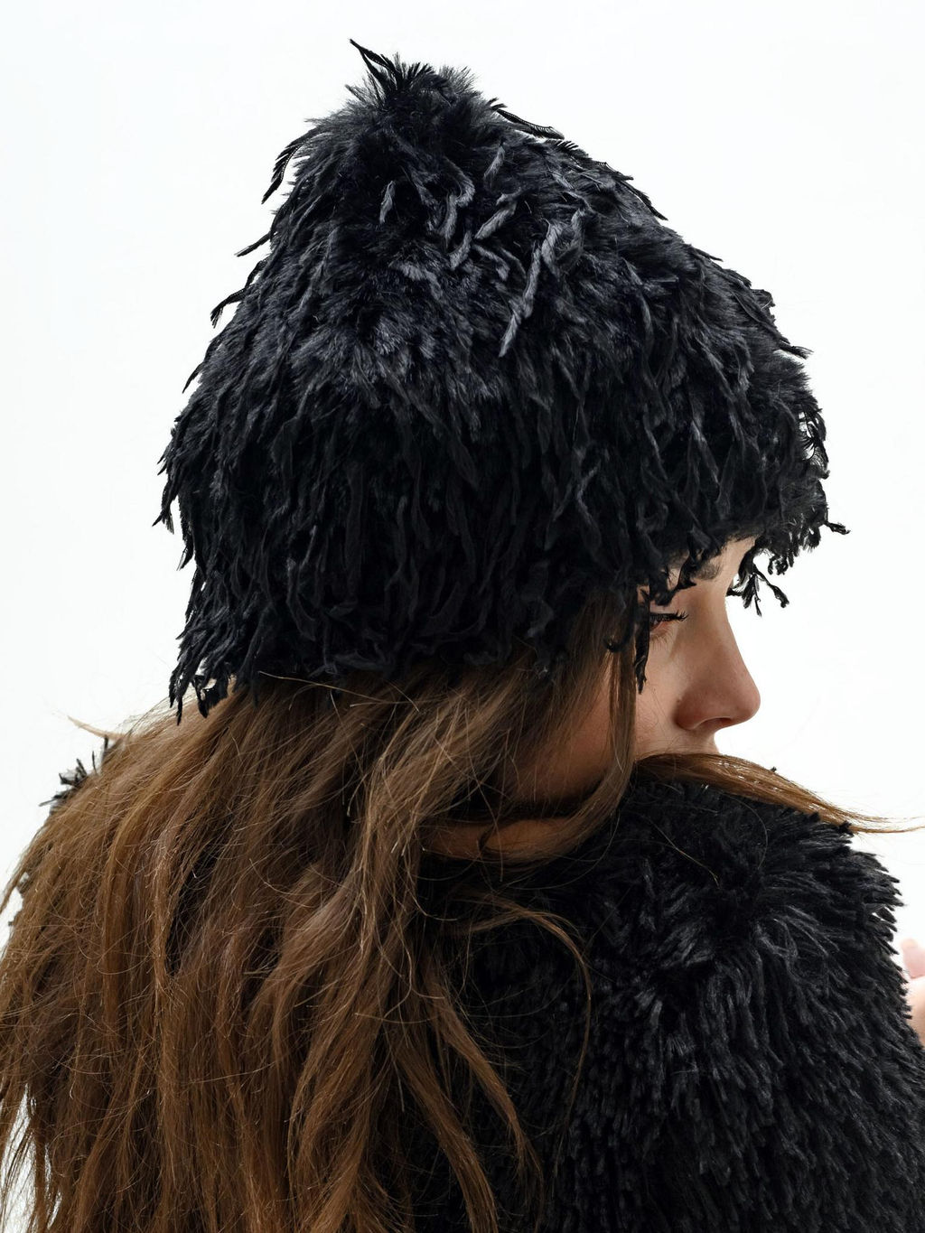 Л26-8 Шляпа Луковка птичка черный