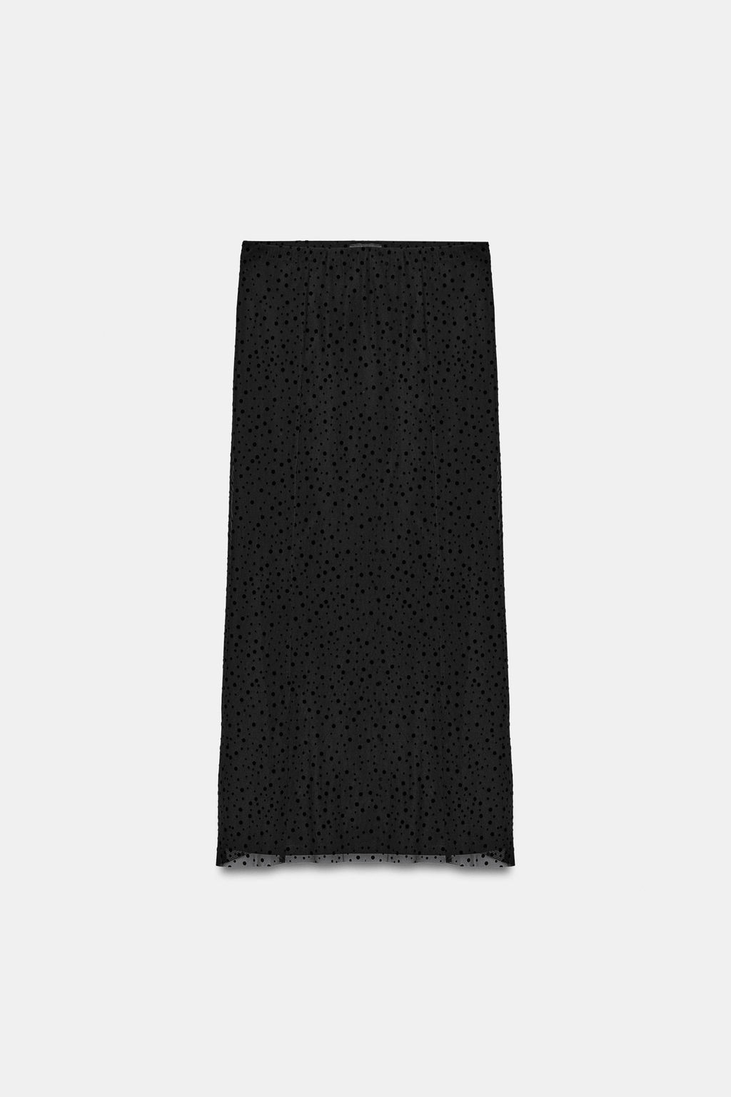 FALDA MIDI PLUMETI / Negro - Zara фото 8