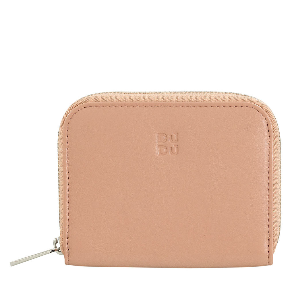 Итальянский кожаный кошелек для карт DuDu серии Hokkaido | пудровый - Dudubags фото 2