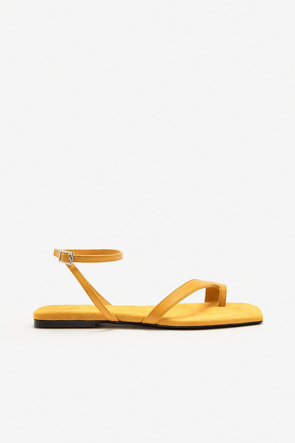 LIMITED EDITION FLAT SPLIT SUEDE SANDALS - Zara фото 5