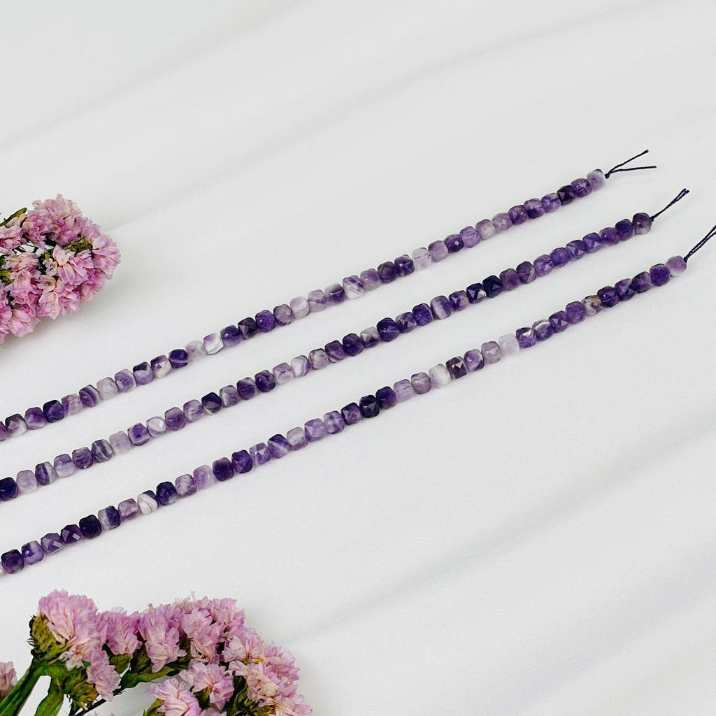 Бусины для украшений из Аметиста (70 бусин) 37 см