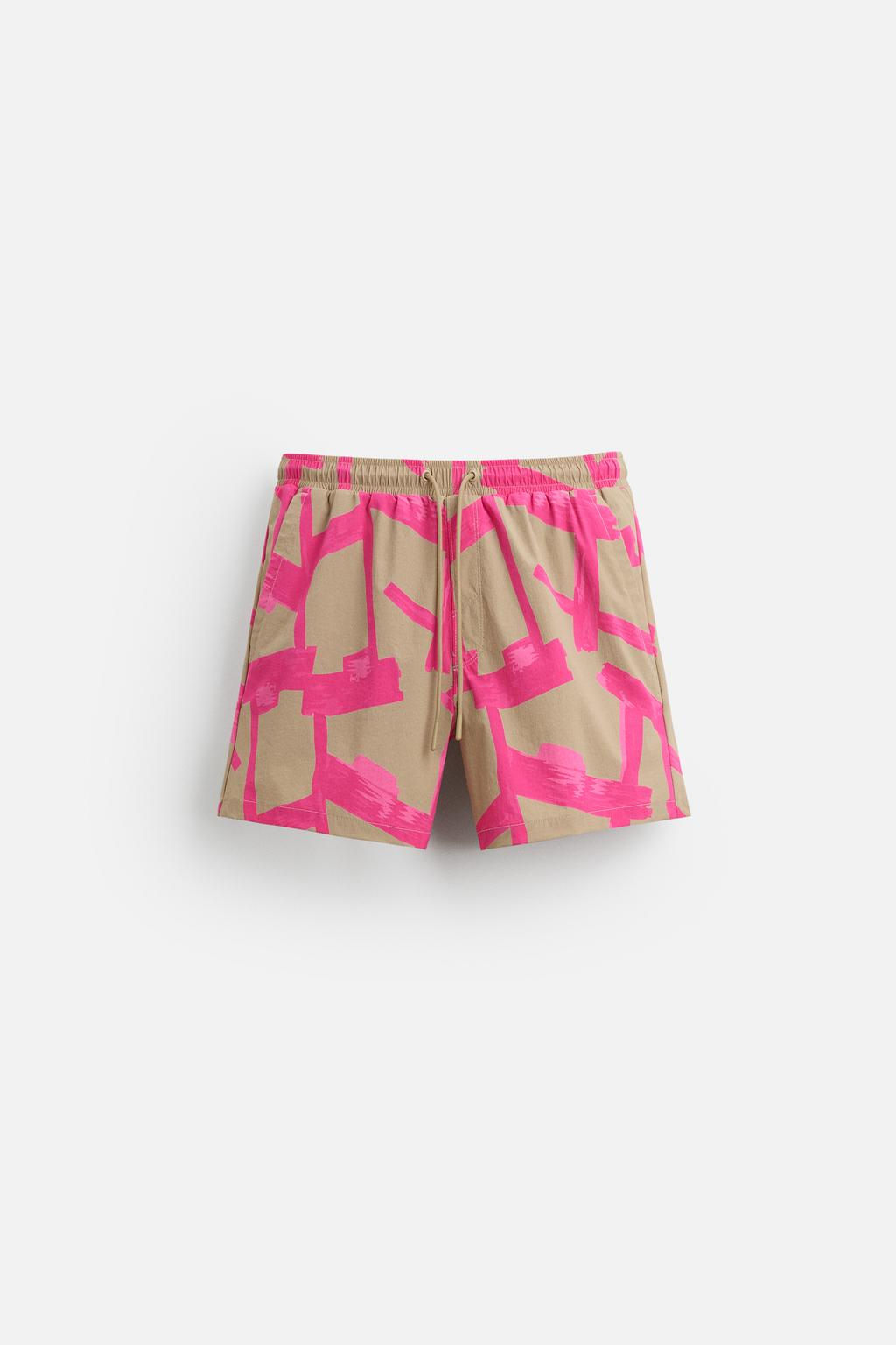 SOYUT DESENLI REGULAR FIT DENIZ SORTU - Zara фото 2