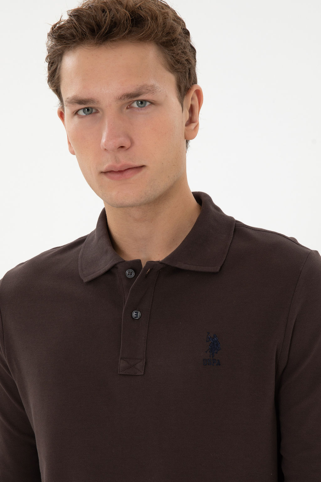 Erkek Koyu Kahverengi Basic Sweatshirt - U.s. polo assn фото 16