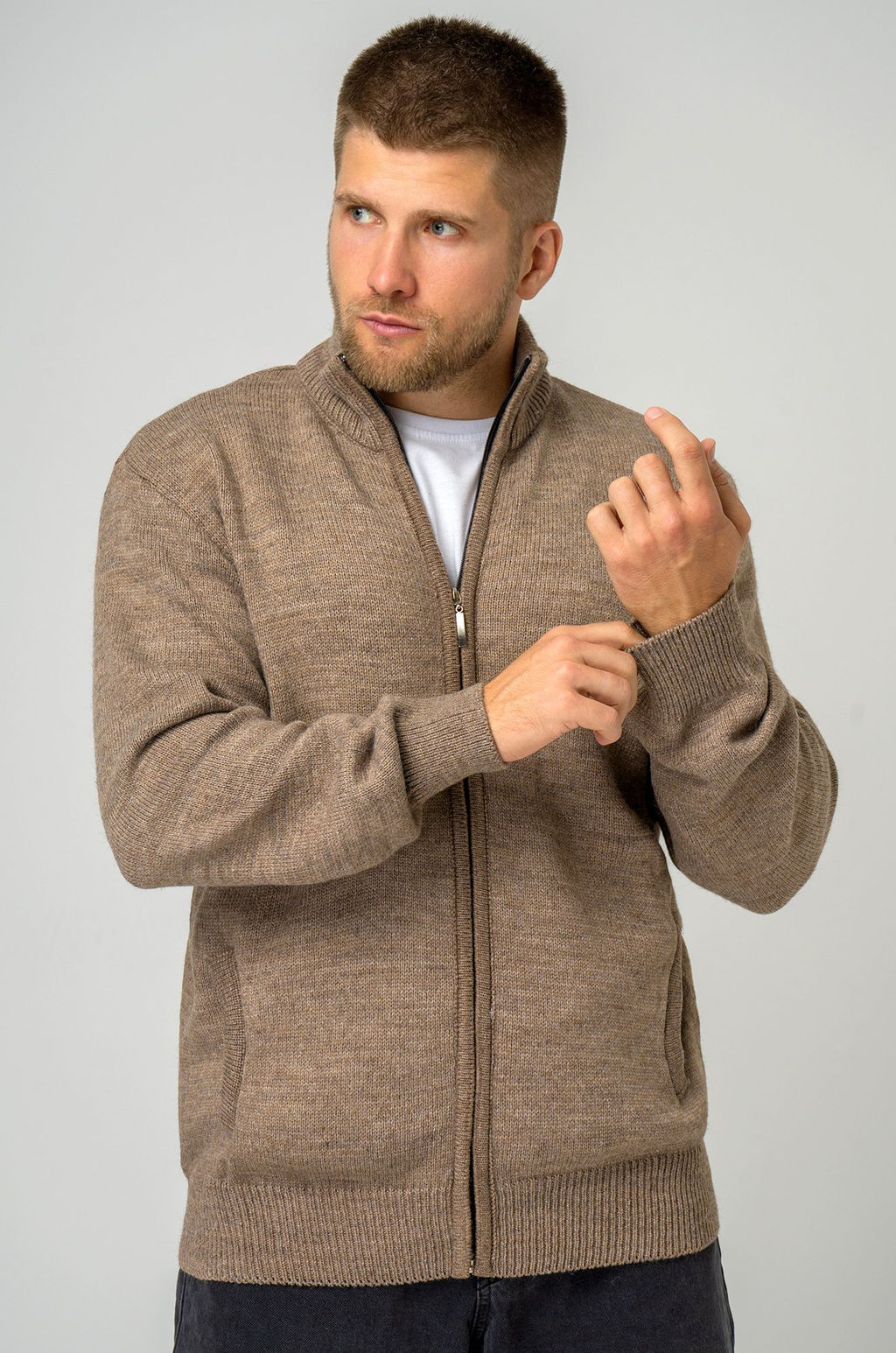 Мужской свитер на молнии Happyfox - Happy fox фото 9